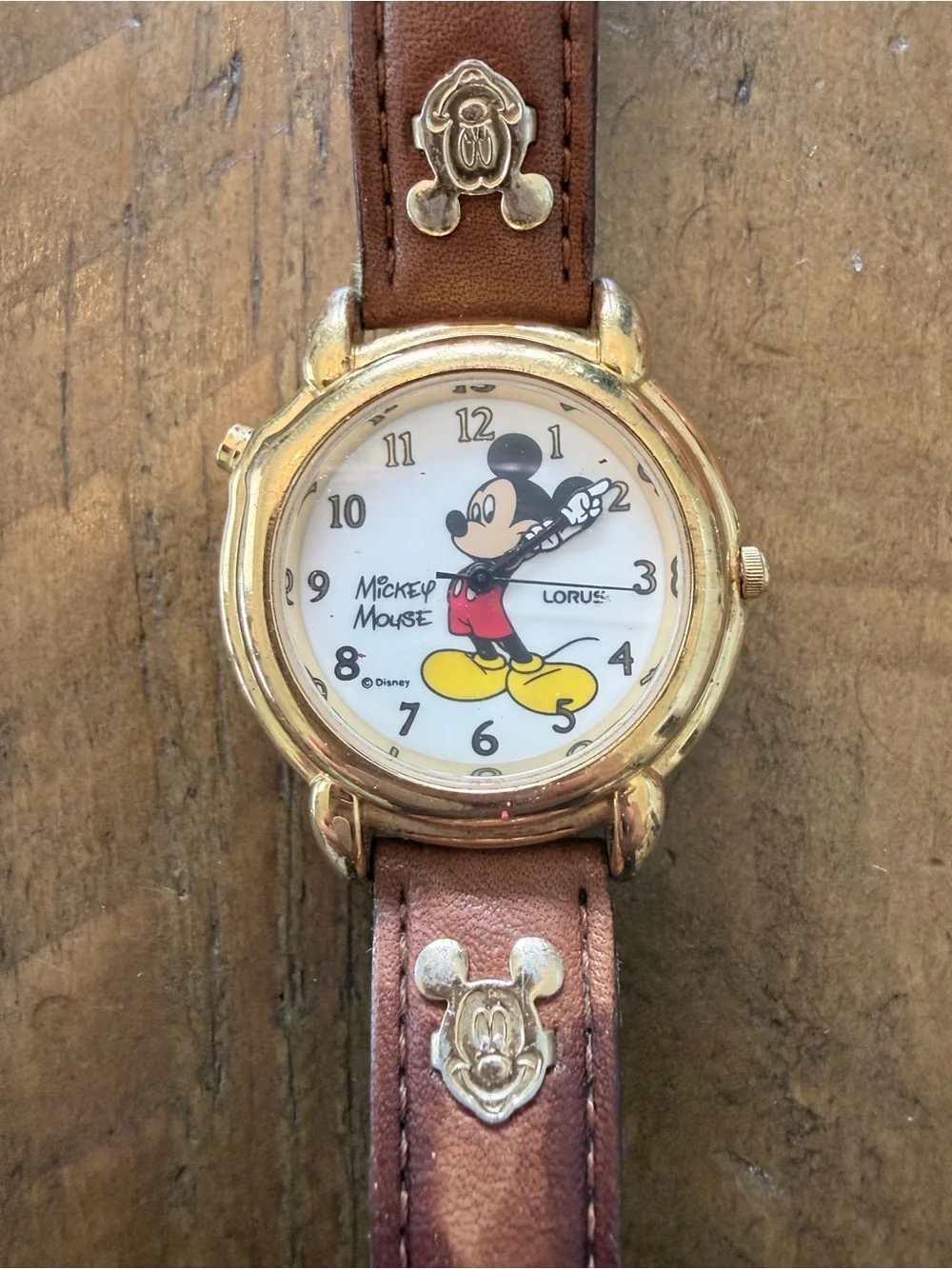 Rare Vintage Disney Mickey Mouse Lorus Talking Watch Working